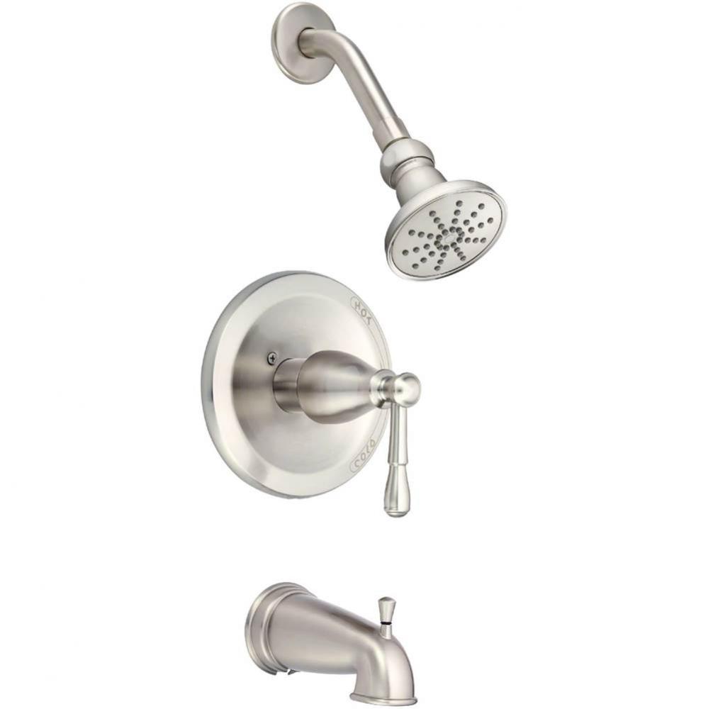 Eastham 1H Tub and Shower Trim Kit and Treysta Cartridge w/ Diverted On Spout 2.0gpm