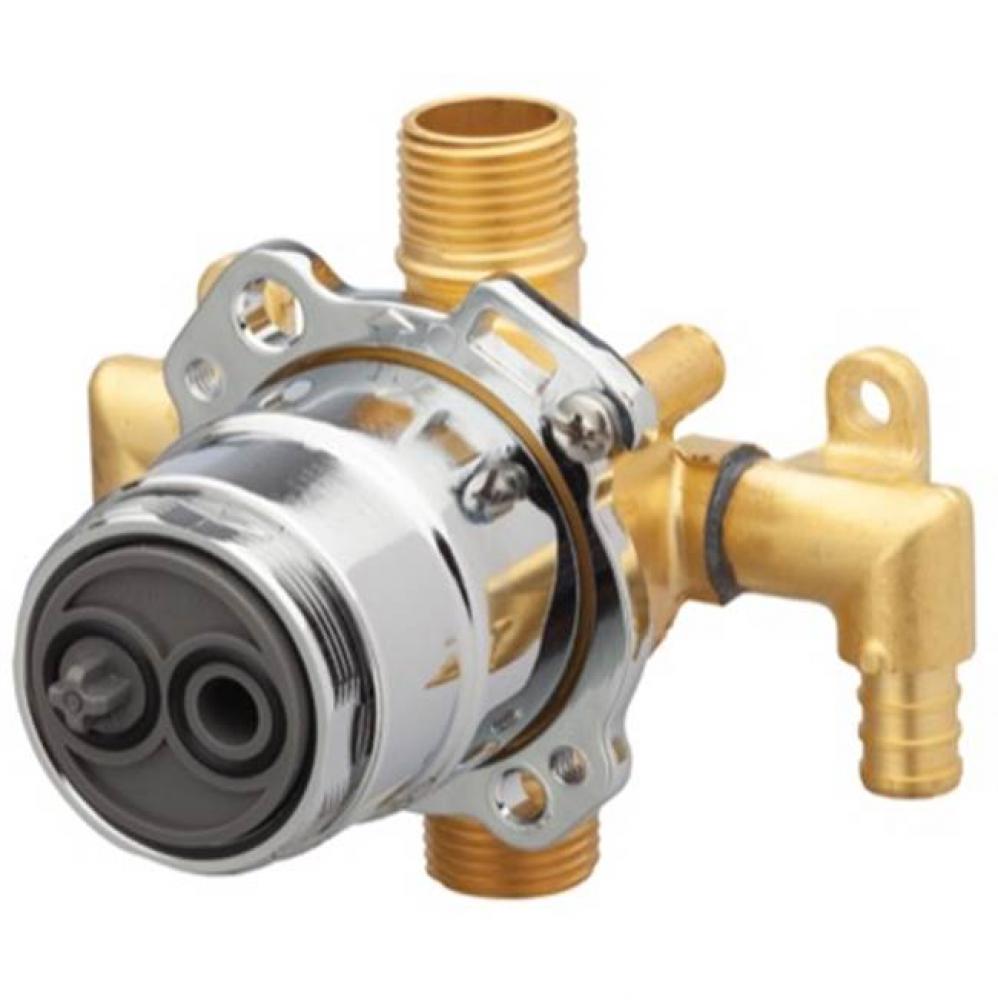 Treysta Tub & Shower Valve- Vertical Inputs WITH Stops- Crimp