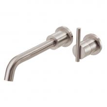 Danze D216158BNT - Parma 1H Wall Mount Lavatory Faucet Trim Kit w/ Metal Touch Down Drain 1.2gpm Brushed