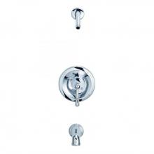 Danze D500015LSTC - Eastham 1H Tub and Shower Trim Kit and Treysta Cartridge w/ Diverted On Spout Less Showerhead