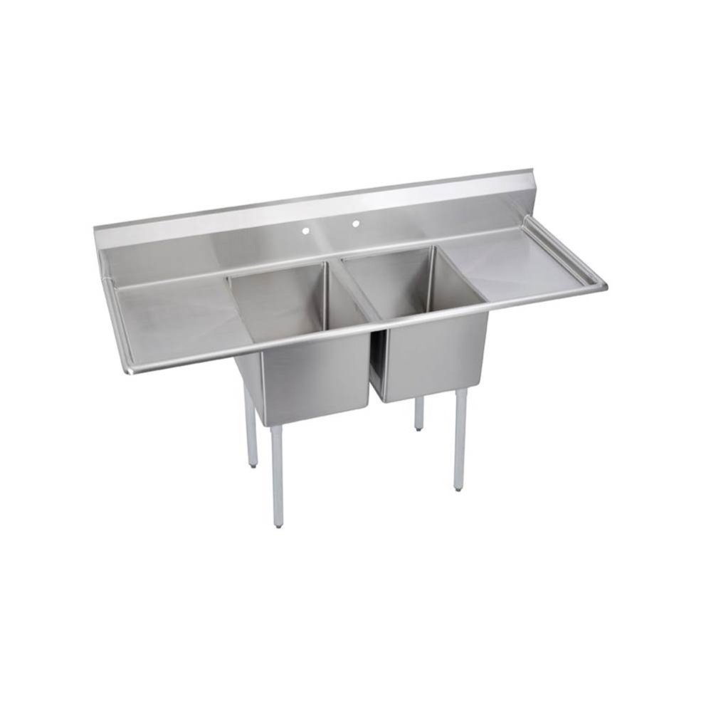 Dependabilt Stainless Steel 86'' x 23-13/16'' x 44-3/4'' 16 Gauge Tw