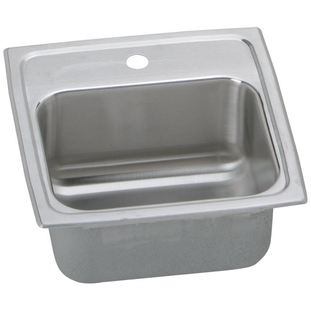 Lustertone Classic Stainless Steel 15'' x 15'' x 6-1/8'', MR2-Hole S