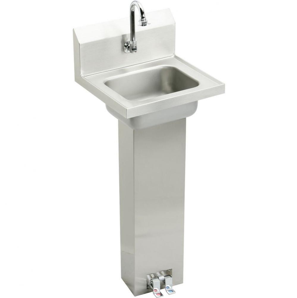 HAND WASH SINK WITH PEDESTAL
