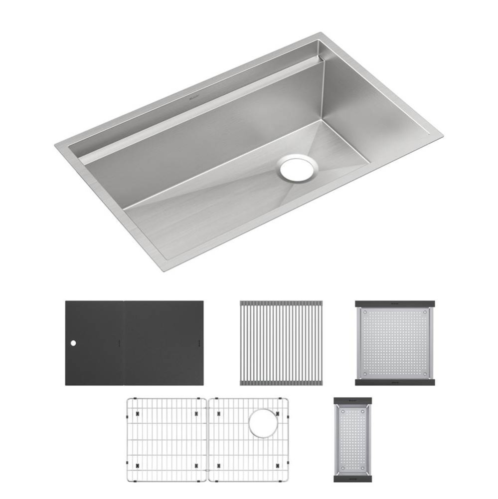 Circuit Chef Workstation Stainless Steel 32-1/2'' x 20-1/2'' x 10''