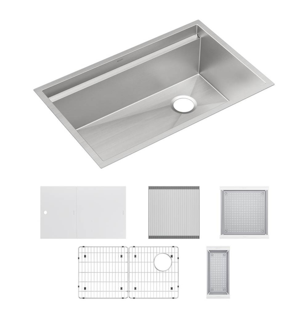 Circuit Chef Workstation Stainless Steel 32-1/2'' x 20-1/2'' x 10''