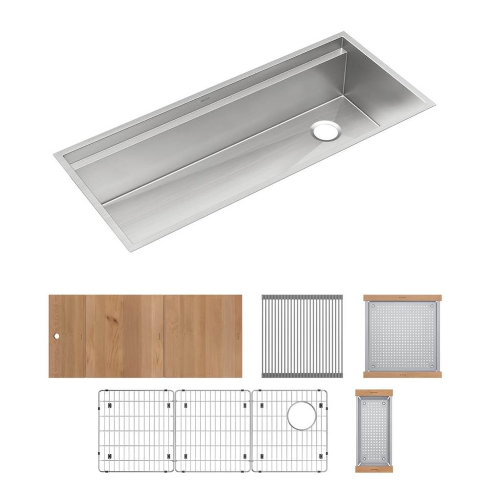 Circuit Chef Workstation Stainless Steel 45-1/2'' x 20-1/2'' x 10''
