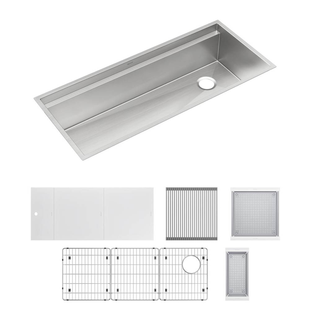 Circuit Chef Workstation Stainless Steel 45-1/2'' x 20-1/2'' x 10''