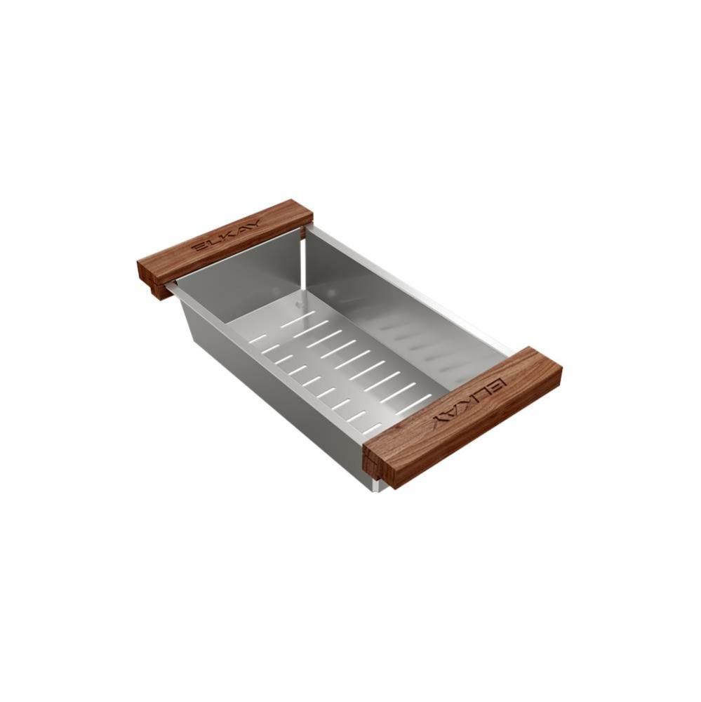 DART CANYON STAINLESS STEEL 6.41'' x 11.84'' x 2.51'' COLANDER