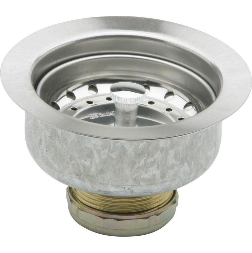 Dayton 3-1/2'' Stainless Steel Drain