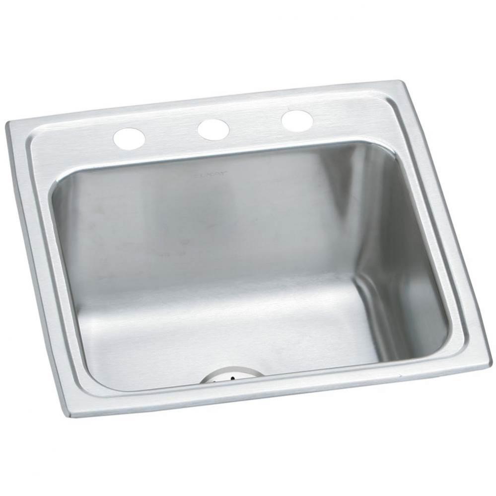 18 Gauge Stainless Steel 19.5'' x 19'' x 10.125'' Single Bowl Drop-i