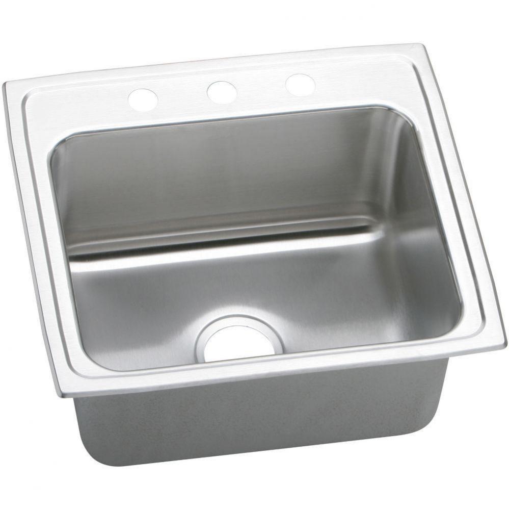 18 Gauge Stainless Steel 22'' x 19.5'' x 10.125'' Single Bowl Top Mo