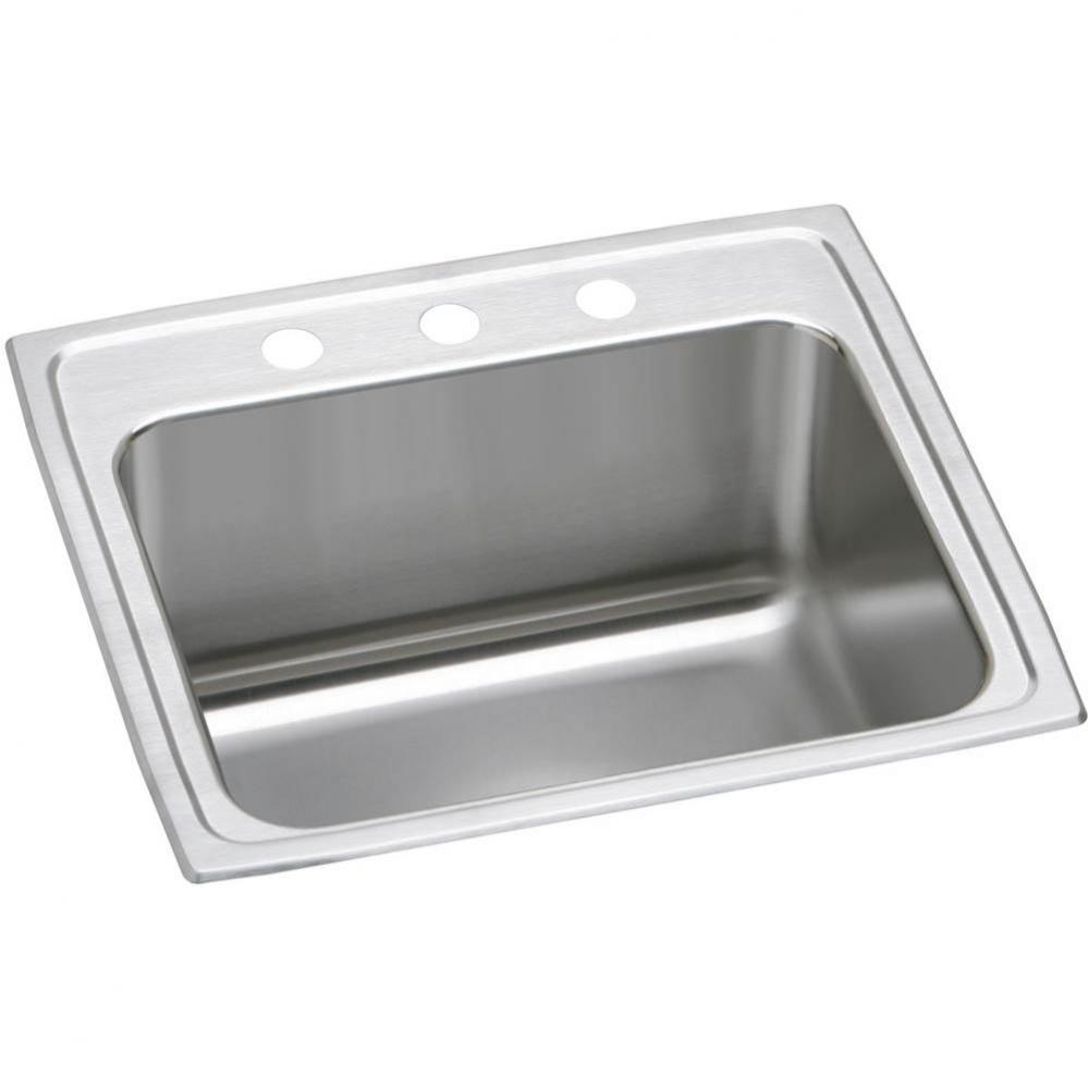 18 Gauge Stainless Steel 25'' x 21.25'' x 10.125'' Single Bowl Top M