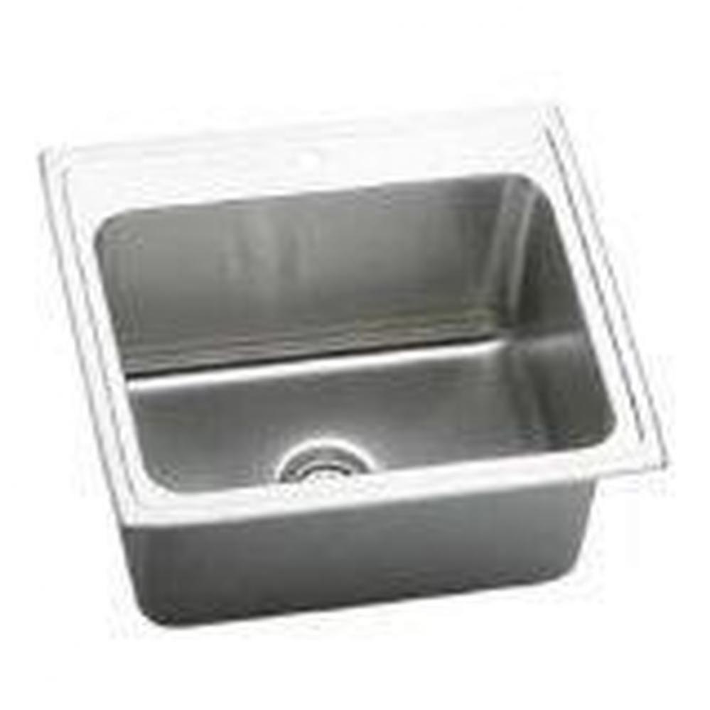 18 Gauge Stainless Steel 25'' x 22'' x 12.125'' Single Bowl Drop-in