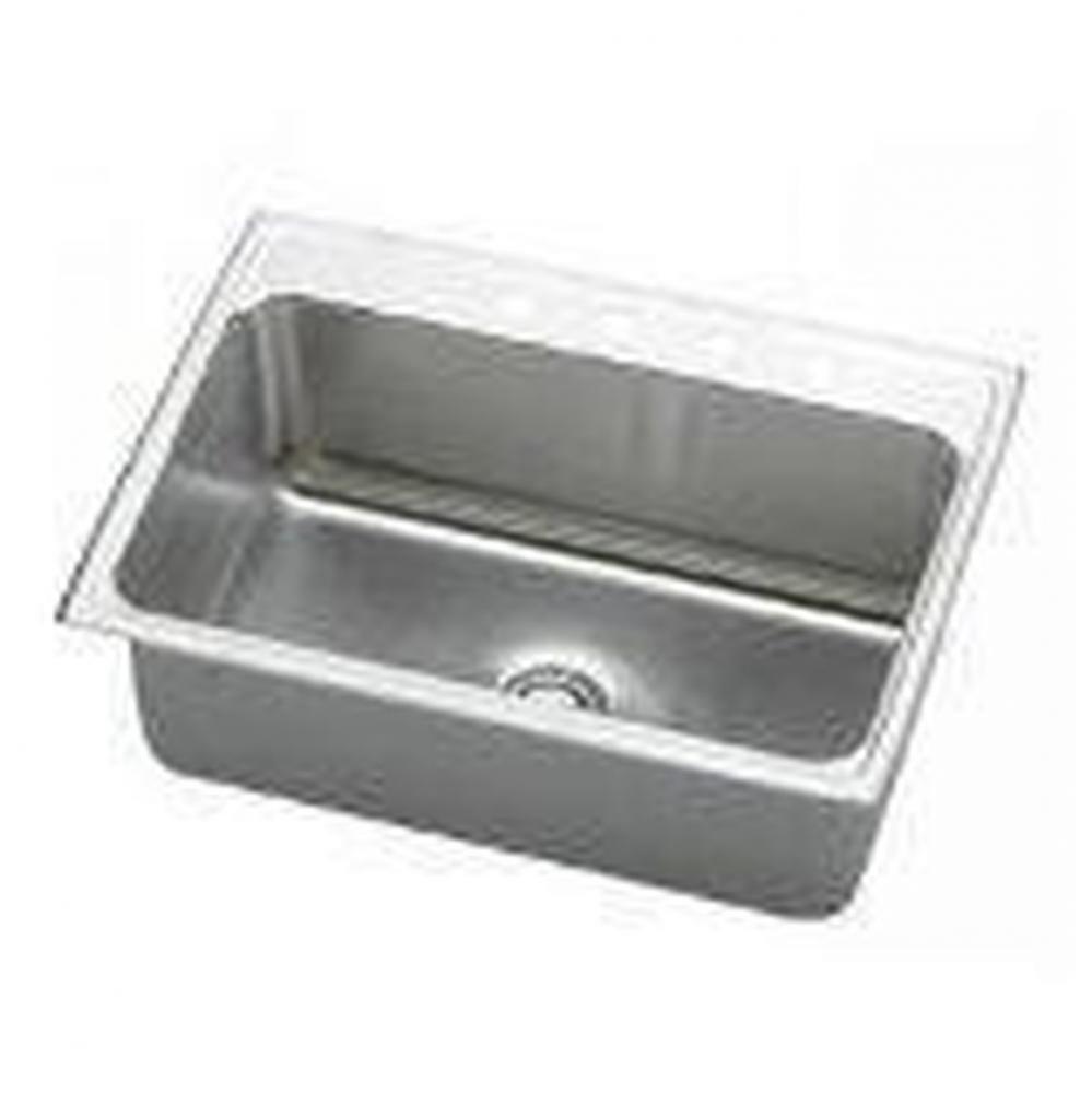 18 Gauge Stainless Steel 31'' x 22'' x 10.125'' Single Bowl Drop-in