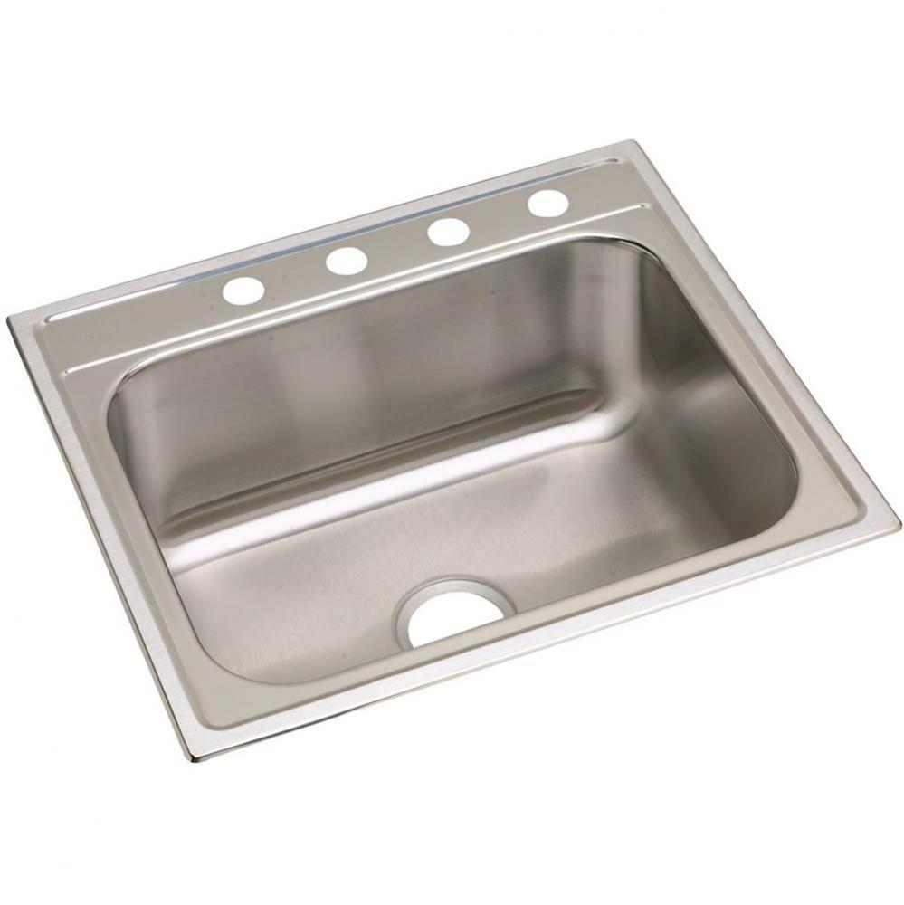 20 Gauge Stainless Steel 25'' x 22'' x 10.25'' Single Bowl Drop-in K