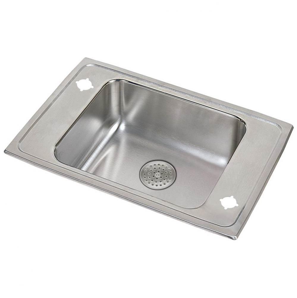 18 Gauge Stainless Steel 31'' x 19.5'' x 5.5'' Single Bowl Drop-in S