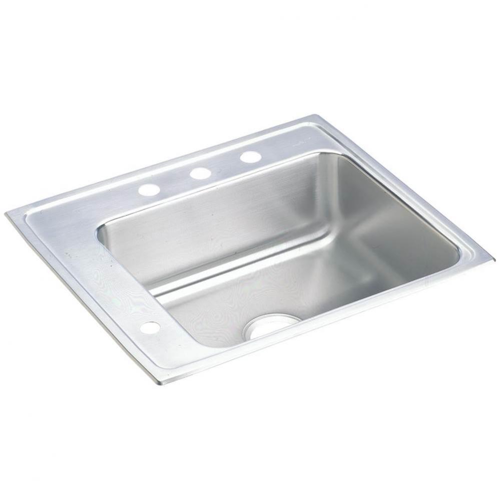 Lustertone Classic Stainless Steel 25'' x 22'' x 6'', Single Bowl Dr