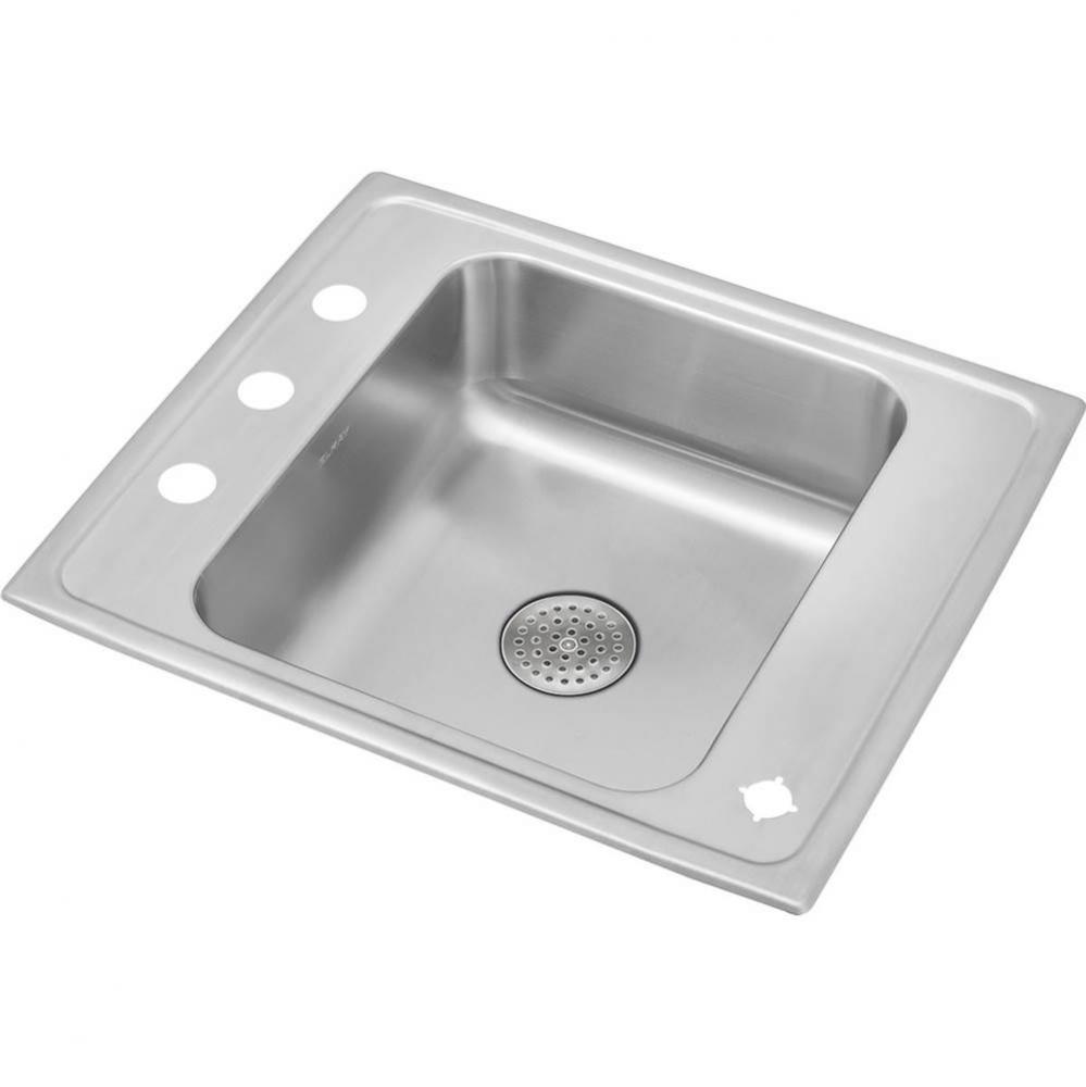 Lustertone Classic Stainless Steel 22'' x 19-1/2'' x 7-1/2'', Single