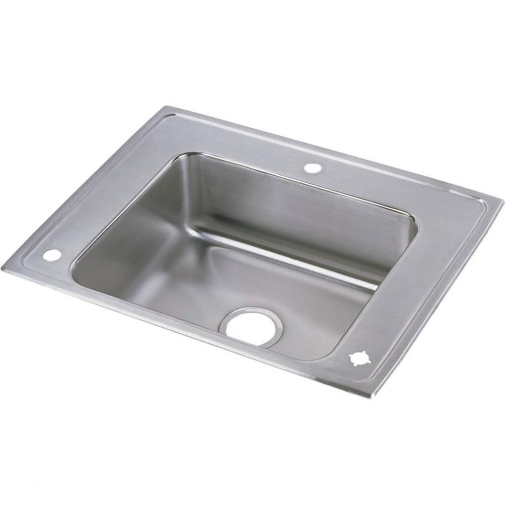 Lustertone Classic Stainless Steel 28'' x 22'' x 5'', Single Bowl Dr