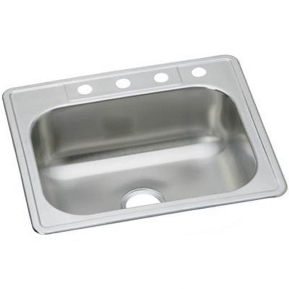 20 Gauge Stainless Steel 33'' x 22'' x 8.0625'' Single Bowl Drop-in