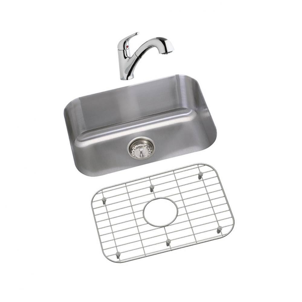 DISCONTINUED - USE DXUH2115 sink, LK5000CR faucet, GBG2115SS bottom grid, D1125 drain separately