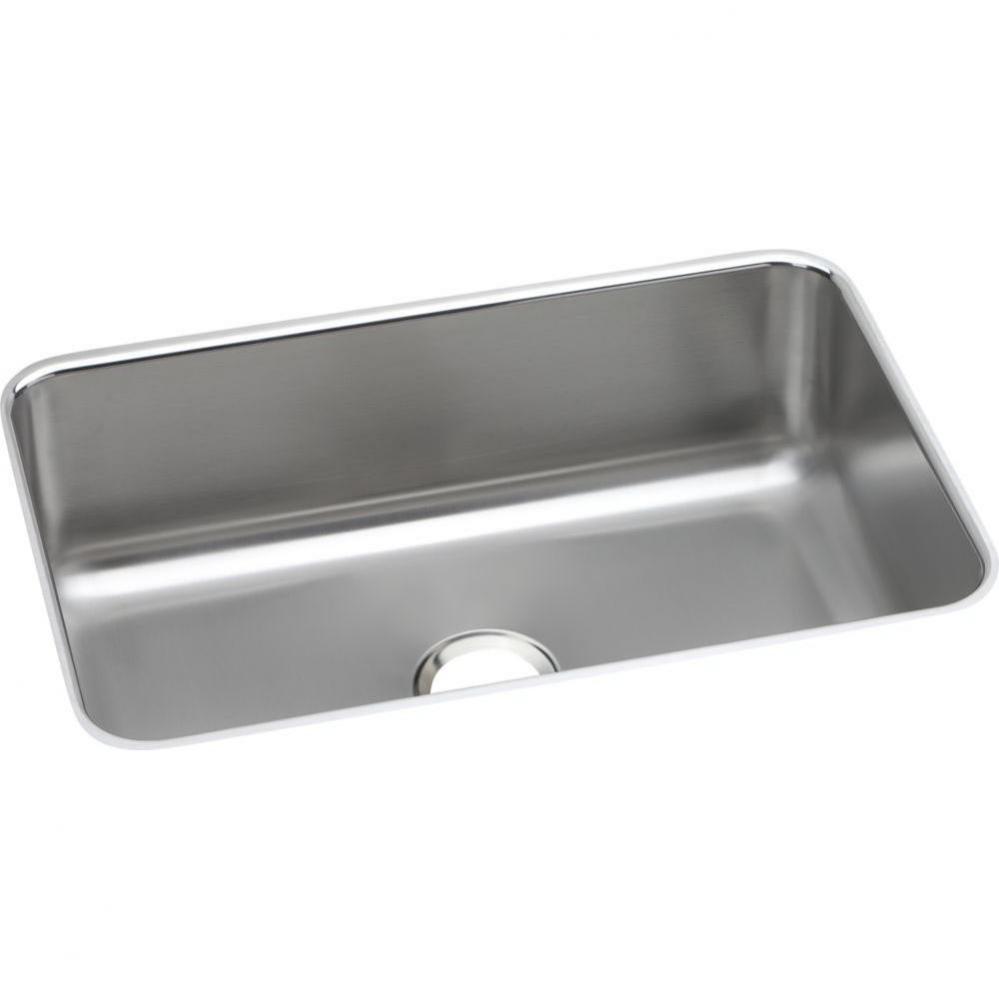 18 Gauge Stainless Steel 26.5'' x 18.5'' x 8'' Single Bowl Undermoun