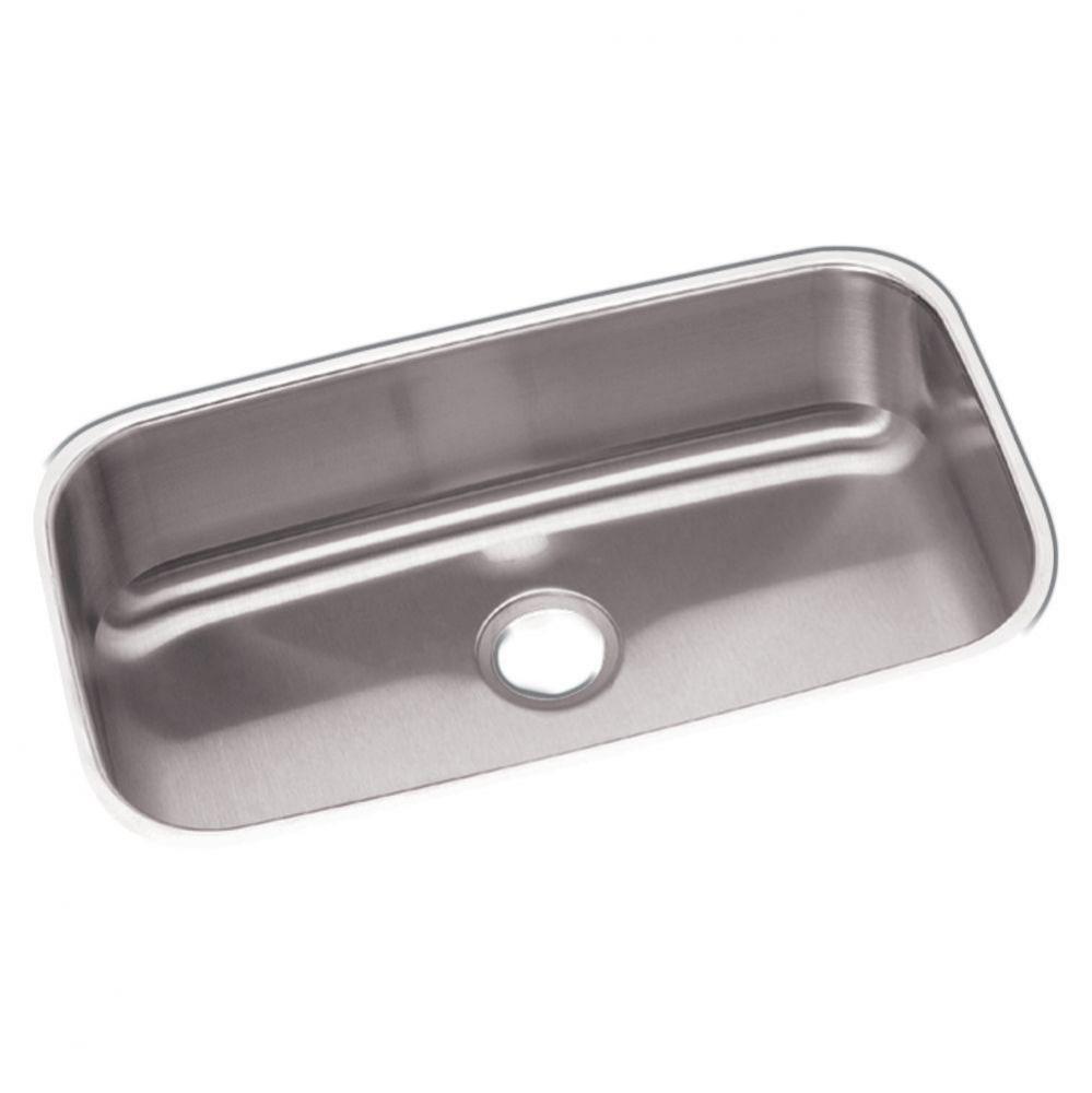 18 Gauge Stainless Steel 30.5'' x 18.25'' x 8'' Single Bowl Undermou