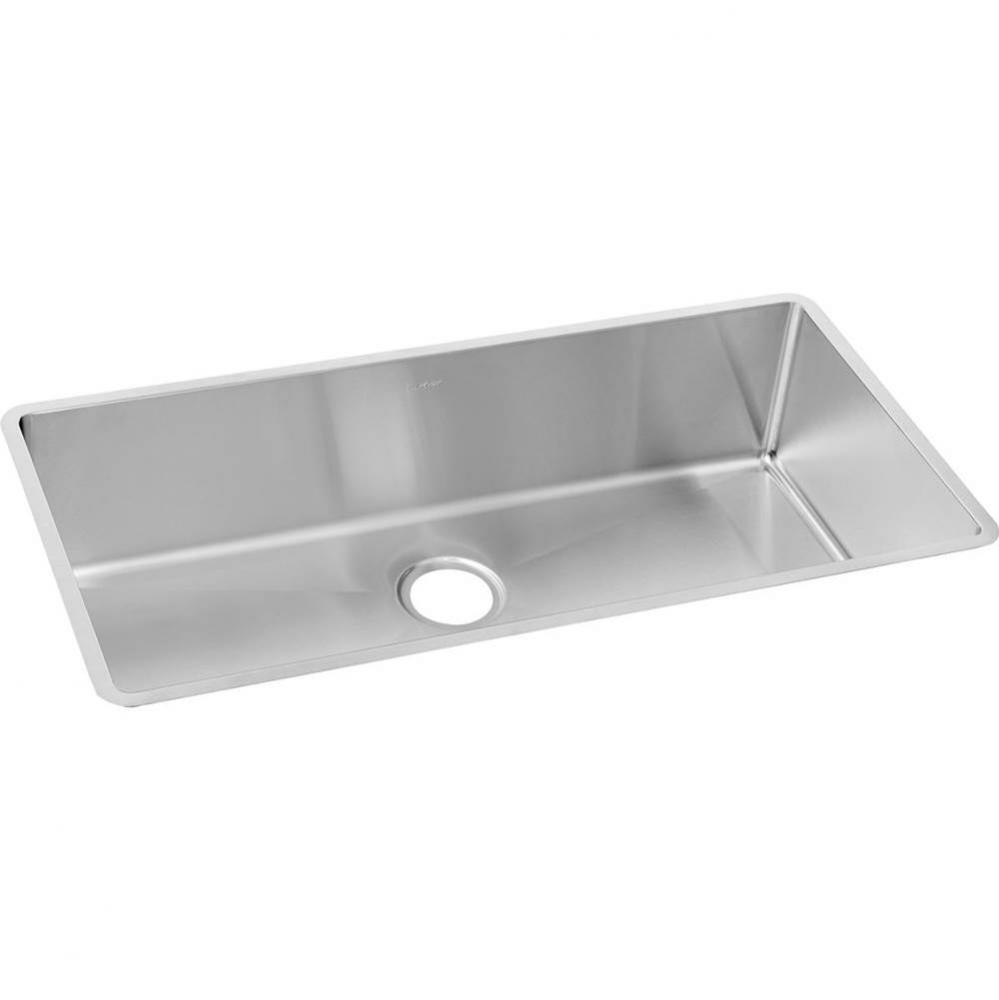 18 Gauge Stainless Steel 36.5'' x 18.5'' x 9'' Single Bowl Undermoun