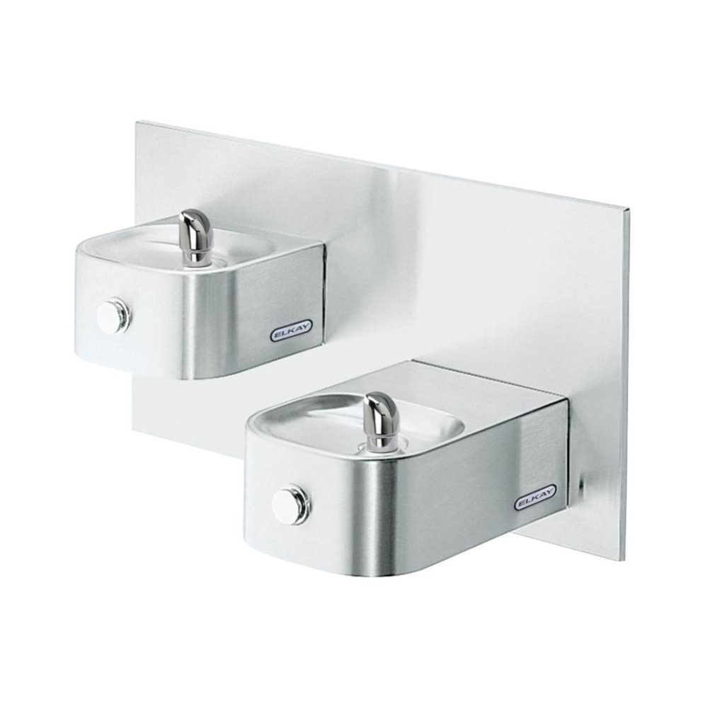 Soft Sides Bi-Level Fountain Non-Filtered Non-Refrigerated, Freeze Resistant Stainless