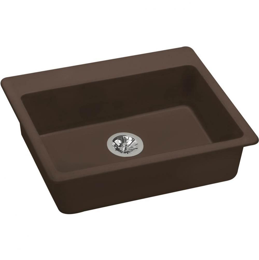 Quartz Classic 25'' x 22'' x 5-1/2'' Drop-in ADA Sink with Perfect D
