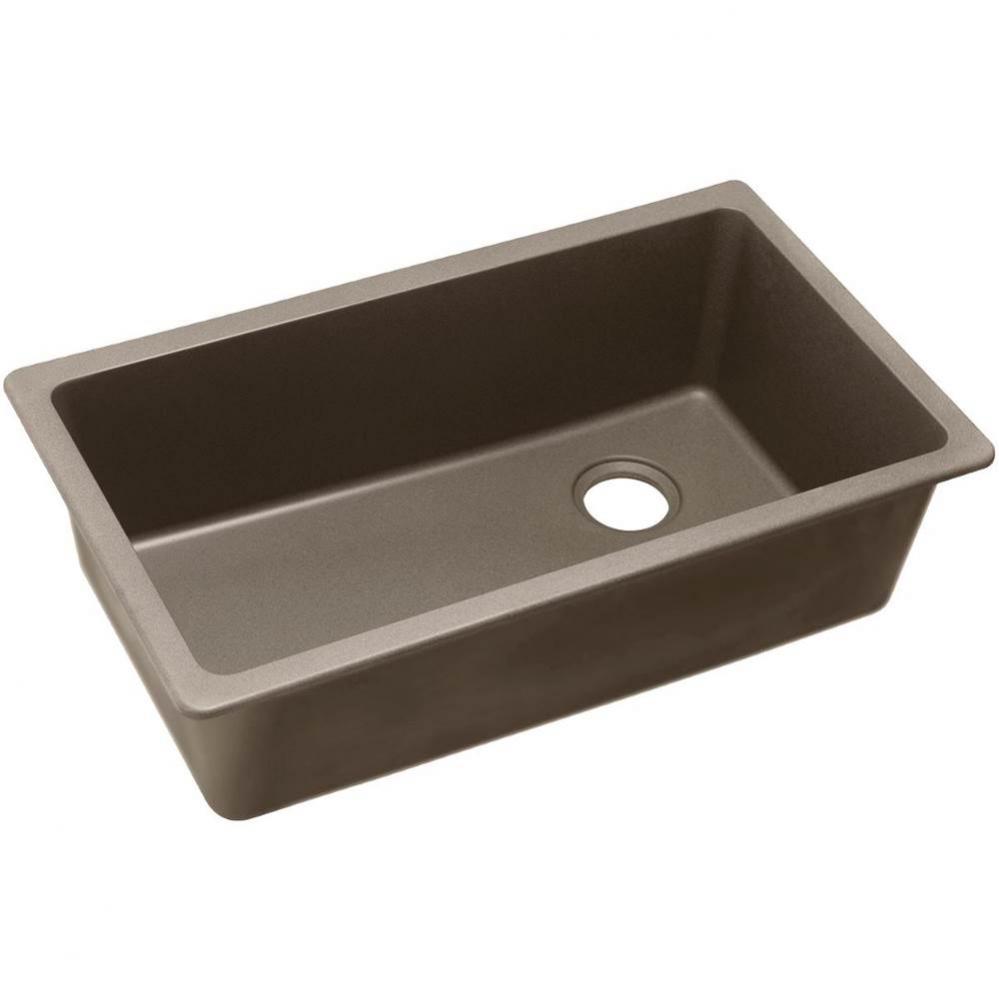 Quartz Classic 33'' x 18-3/4'' x 9-1/2'', Single Bowl Undermount Sin