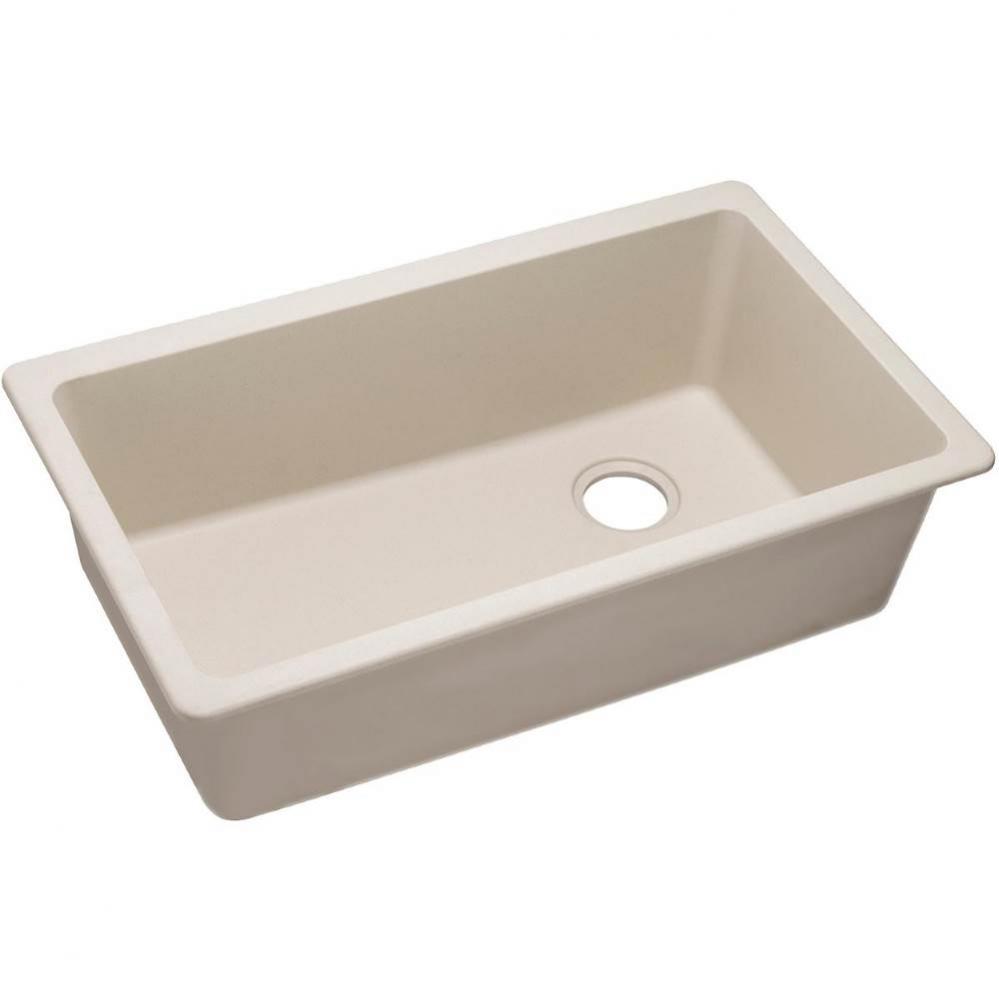 Quartz Classic 33'' x 18-3/4'' x 9-1/2'', Single Bowl Undermount Sin