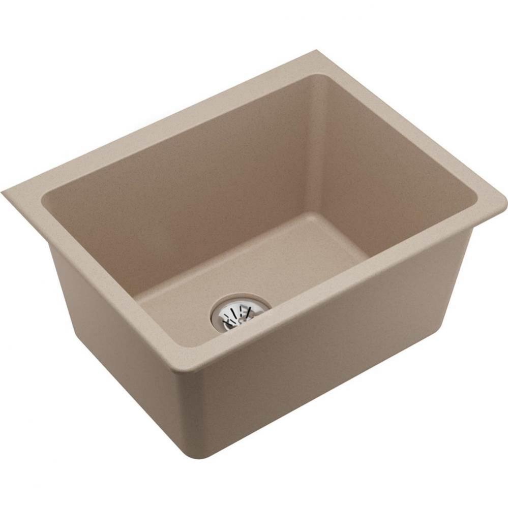 Quartz Classic 25'' x 18-1/2'' x 11-13/16'', Undermount Laundry Sink