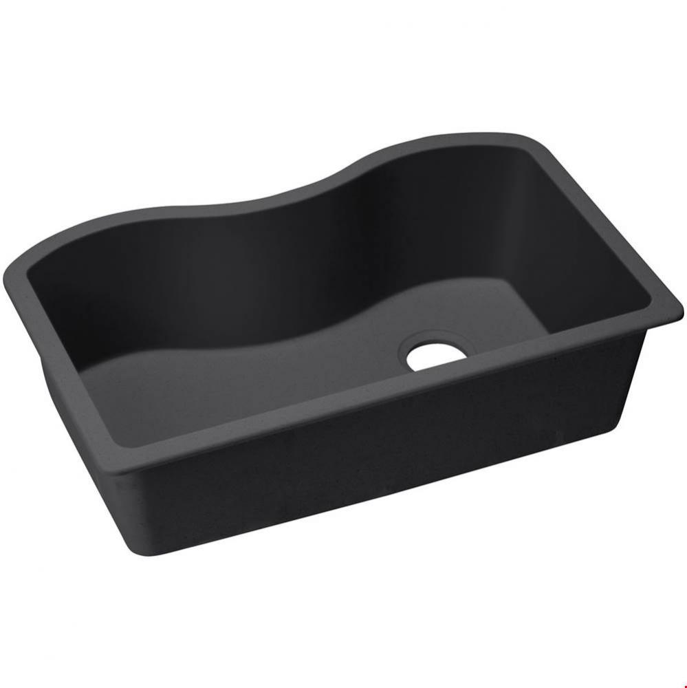 Quartz Classic 33'' x 20'' x 9-1/2'', Single Bowl Undermount Sink, B