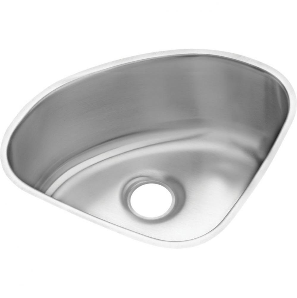 18 Gauge Stainless Steel 14'' x 14'' x 6.375'' Single Bowl Undermoun
