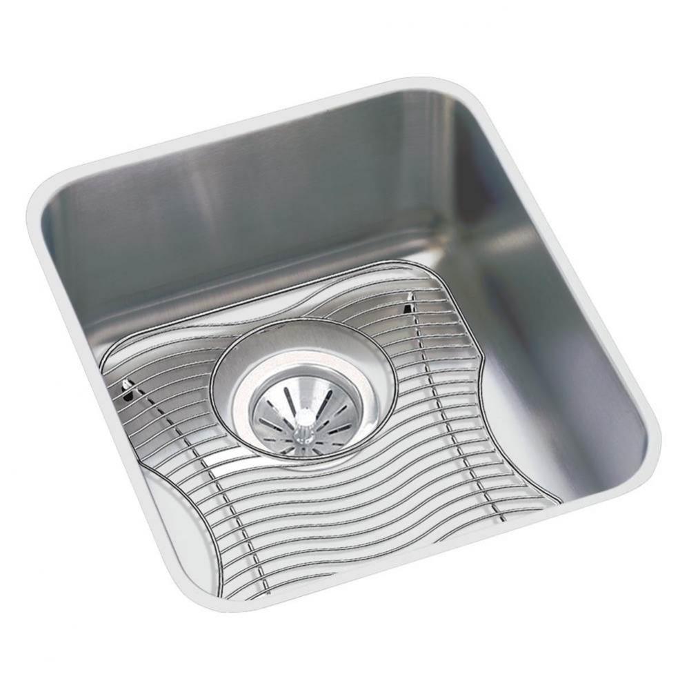 18 Gauge Stainless Steel 14'' x 18.5'' x 7.875'' Single Bowl Undermo