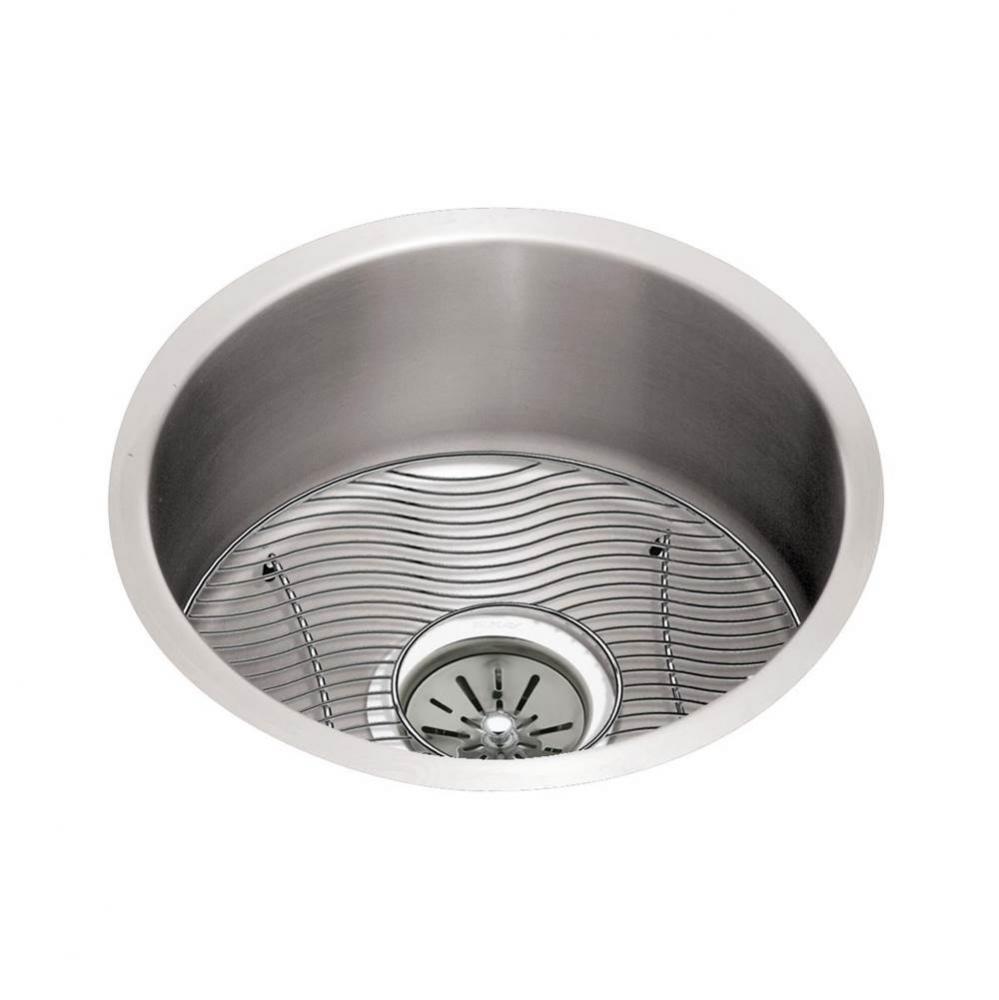 18 Gauge Stainless Steel 14.375'' x 14.375'' x 6'' Single Bowl Under
