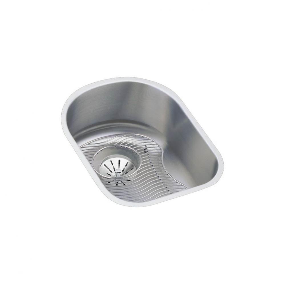 18 Gauge Stainless Steel 14'' x 17.5'' x 7.5'' Single Bowl Undermoun