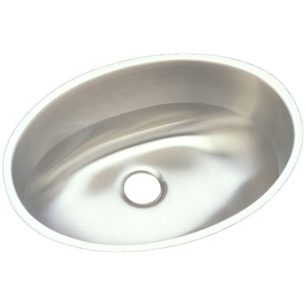 18 Gauge Stainless Steel 18'' x 14'' x 6'' Single Bowl Undermount Ba