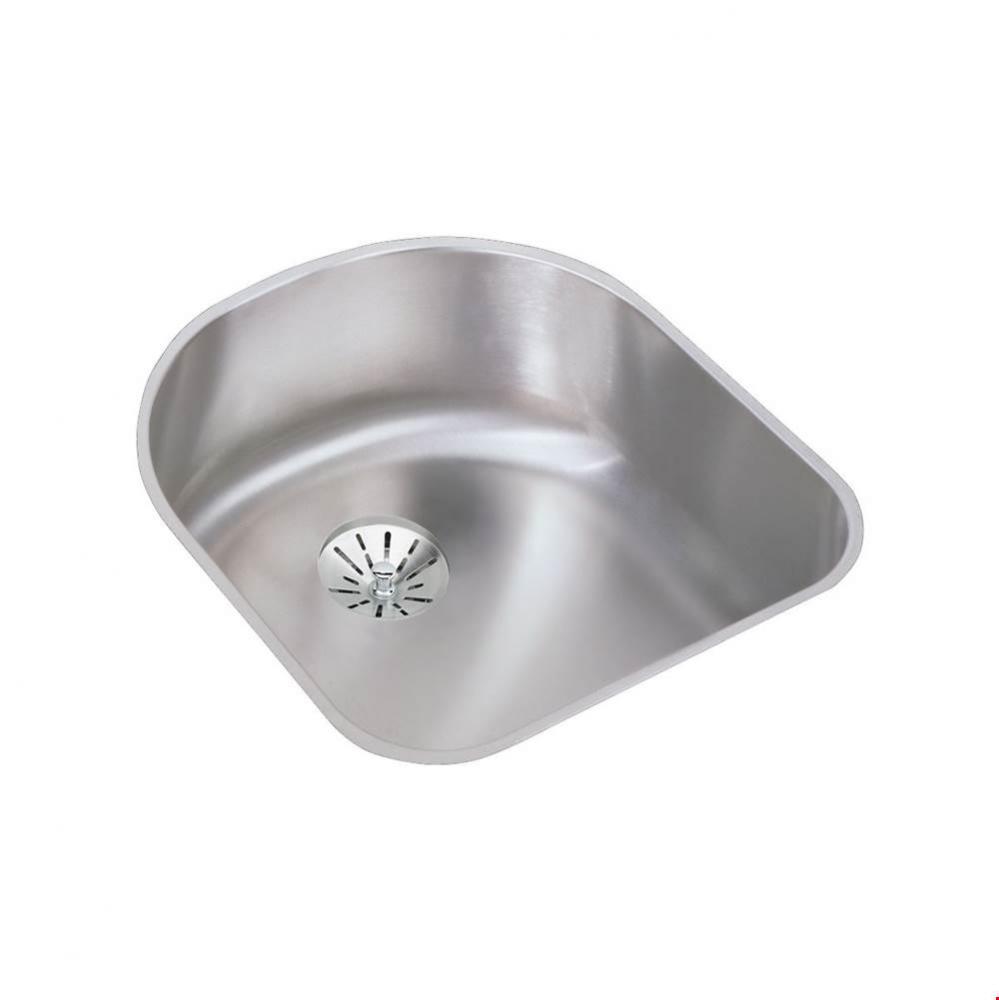 18 Gauge Stainless Steel 18.5'' x 20'' x 7.5'' Single Bowl Undermoun