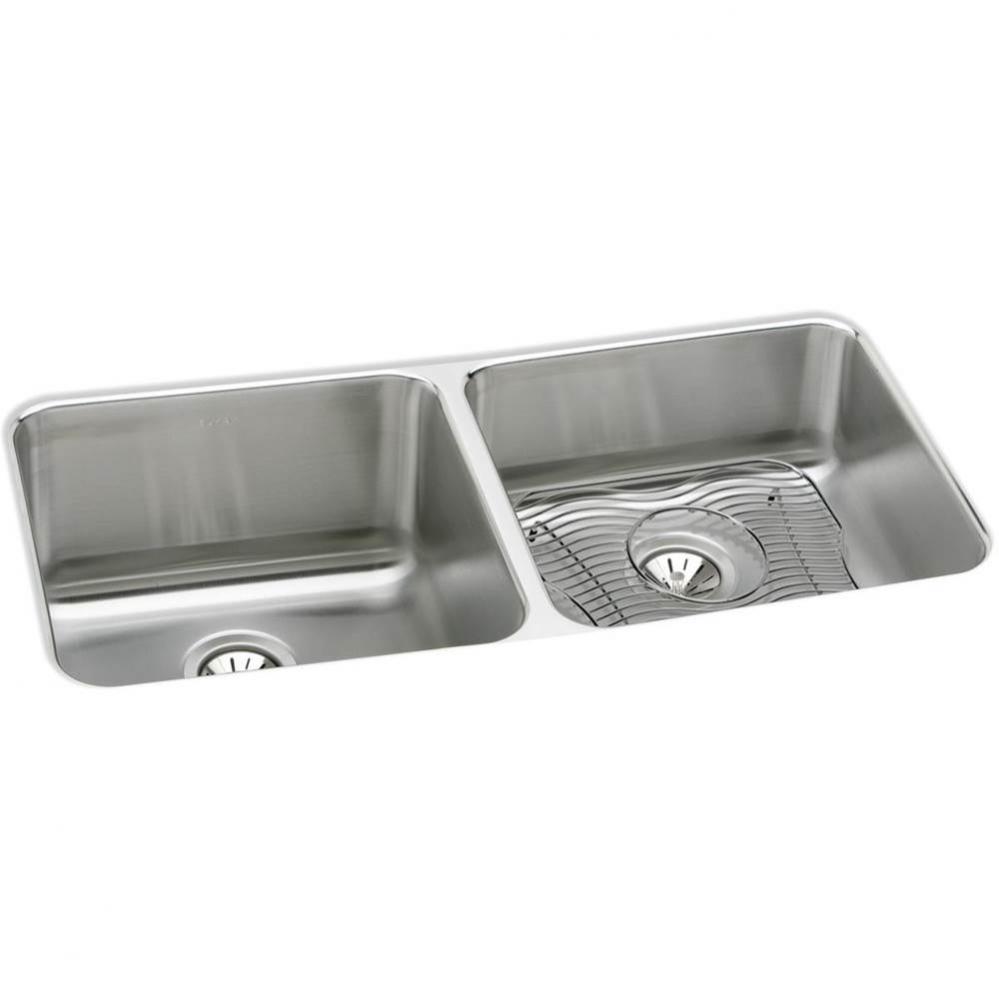 18 Gauge Stainless Steel 30.75'' x 18.5'' x 10'' Double Bowl Undermo