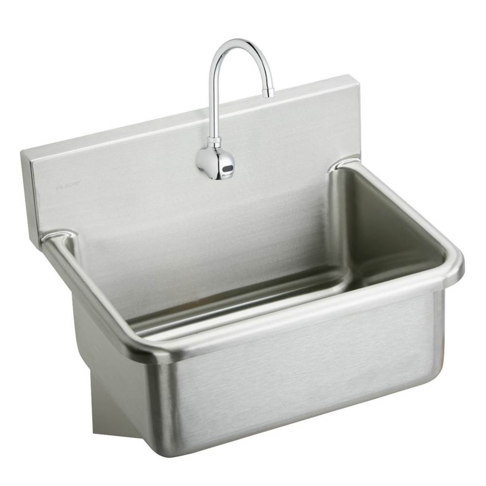 Stainless Steel 25'' x 19.5'' x 10-1/2'' Wall Hung Single Bowl Hand