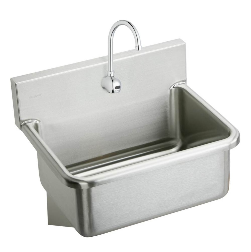 Stainless Steel 25'' x 19.5'' x 10-1/2'' Wall Hung Single Bowl Hand