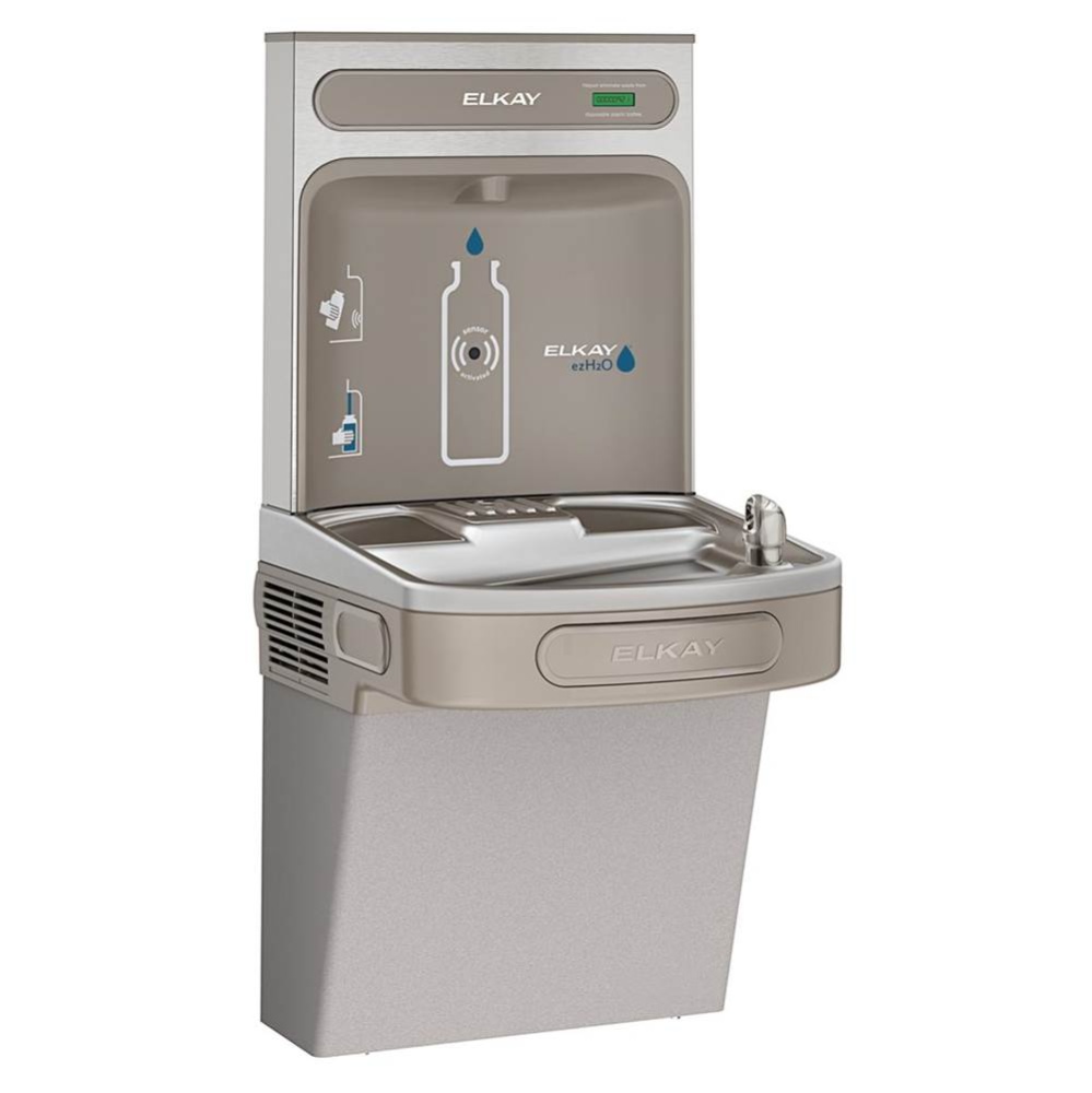 ezH2O Bottle Filling Station with Single ADA Vandal-Resistant Cooler Non-Filtered Non-Refrigerated