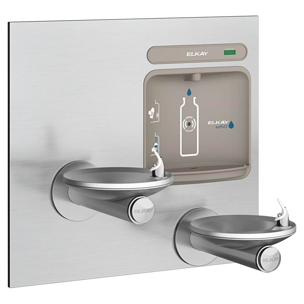 ezH2O Bottle Filling Station with Bi-Level Integral SwirlFlo® Fountain Non-Filtered Non-Refri