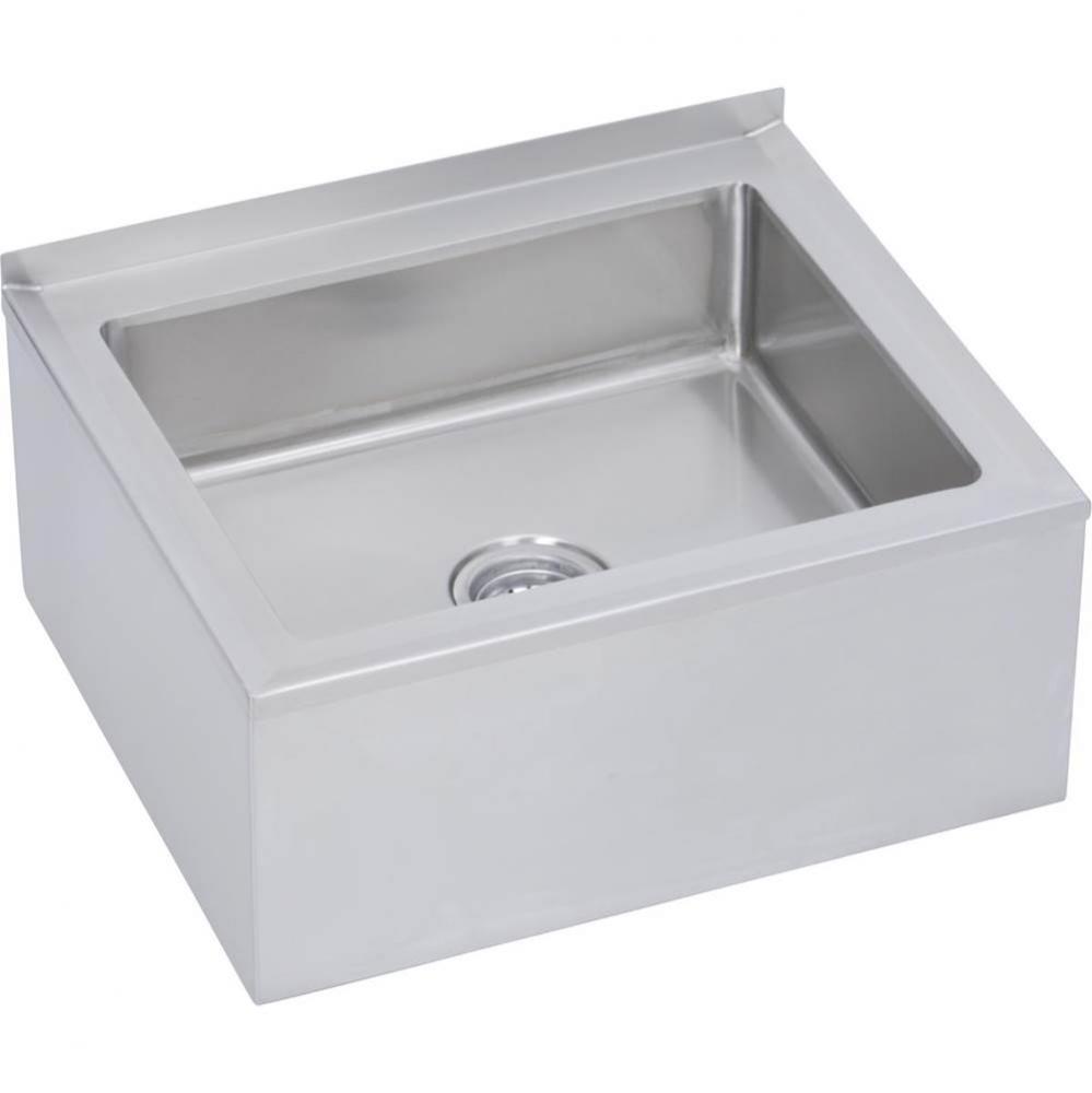 Mop Sink, 24X20 OA, 20X16 Bowl, 6'' Deep, 3.5'' Drain, 16 GA Bowl 18 Skirt, 30