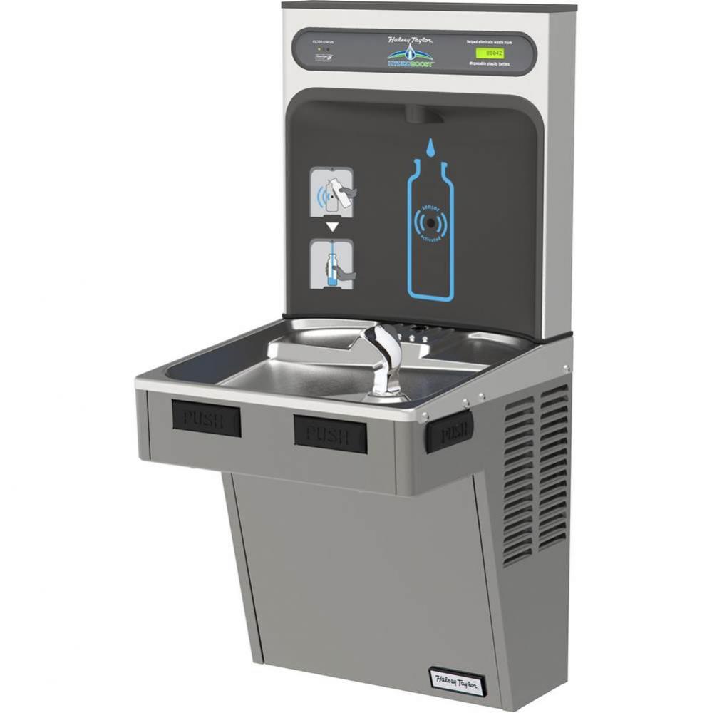 Halsey Taylor HydroBoost Bottle Filling Station, & Single ADA Cooler, High Efficiency Filtered
