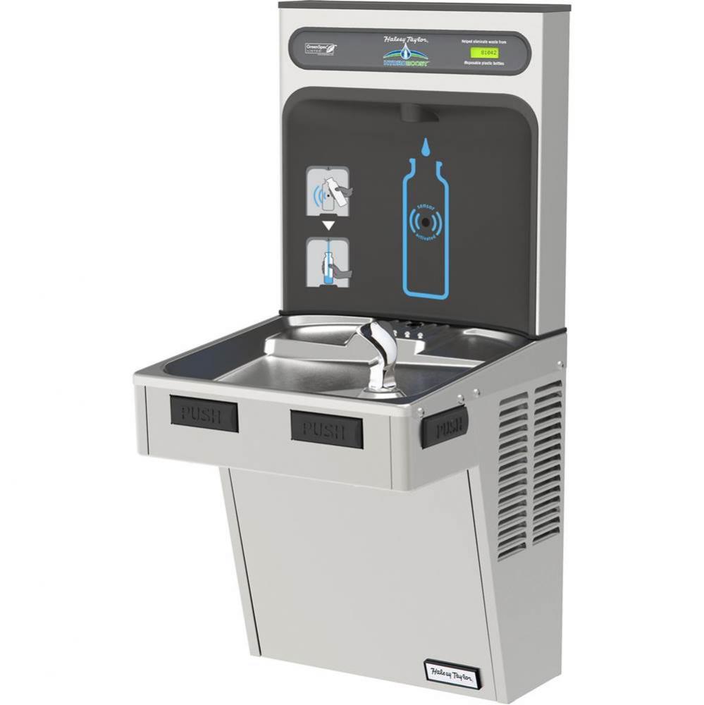 Halsey Taylor HydroBoost Bottle Filling Station, & Single ADA Cooler, High Efficiency Non-Filt