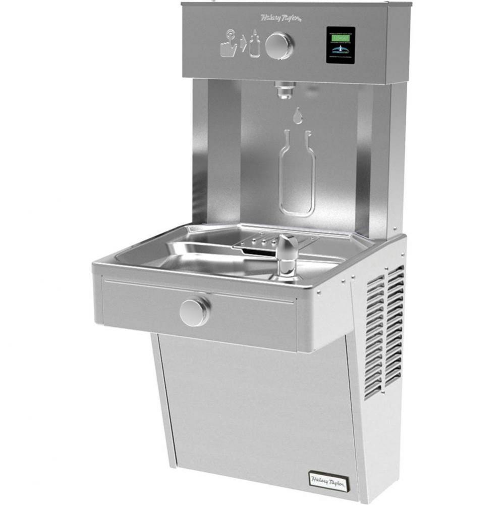 Halsey Taylor HydroBoost Vandal-Resistant Bottle Filling Station, & Single ADA Cooler, Non-Fil