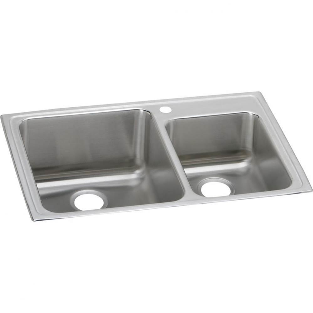 Lustertone Classic Stainless Steel 33'' x 22'' x 10'', Offset 60/40